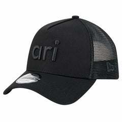Arizona Cardinals New Era Domain 9FORTY A-Frame Trucker Adjustable Hat - Black for sale