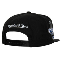 Detroit Red Wings Mitchell & Ness Core Top Spot Snapback Hat - Black Hats