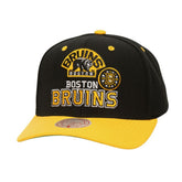 Boston Bruins Mitchell & Ness All In 2.0 Pro Crown Adjustable Hat - Black Hats