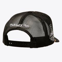 Los Angeles Kings Mitchell & Ness SOUL Collection Golden Stanley Cup Champions Trucker Adjustable Hat - Black Hats
