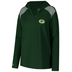 Green Bay Packers Antigua Women's Opulent Long Sleeve Hoodie T-Shirt - Green sale
