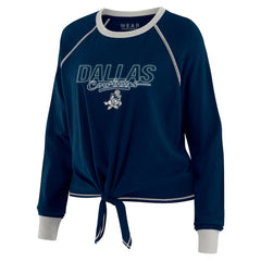 Dallas Cowboys WEAR by Erin Andrews Women's Tie-Front Long Sleeve T-Shirt - Navy on sale