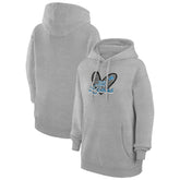 Detroit Lions G-III 4Her by Carl Banks Women's Animal Print Heart Team Graphic Fleece Tri-Blend Pullover Hoodie - Heather Gray sale