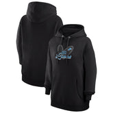 Detroit Lions G-III 4Her by Carl Banks Women's Animal Print Heart Team Graphic Fleece Tri-Blend Pullover Hoodie - Black online