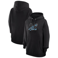 Detroit Lions G-III 4Her by Carl Banks Women's Animal Print Heart Team Graphic Fleece Tri-Blend Pullover Hoodie - Black online