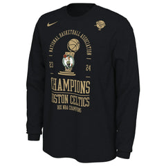 Boston Celtics 18-Time NBA Finals Champions Locker Room Long Sleeve T-Shirt - Black on sale