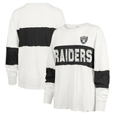 Las Vegas Raiders '47 Women's Clubhouse Pride Taylor Long Sleeve T-Shirt - Cream on sale