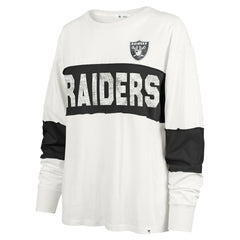Las Vegas Raiders '47 Women's Clubhouse Pride Taylor Long Sleeve T-Shirt - Cream on sale
