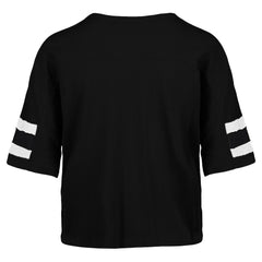 New York Jets '47 Women's Double Header Scout Cropped V-Neck T-Shirt - Black cheap