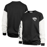 Jacksonville Jaguars '47 Women's Double Header Rise Andie Pullover Sweatshirt - Black cheap