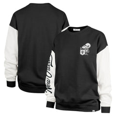 New Orleans Saints '47 Women's Double Header Rise Andie Pullover Sweatshirt - Black for sale