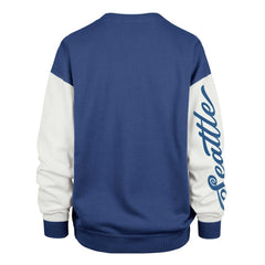 Seattle Seahawks '47 Women's Double Header Rise Andie Pullover Sweatshirt - College Navy sale