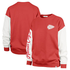 Kansas City Chiefs '47 Women's Double Header Rise Andie Pullover Sweatshirt - Red cheap