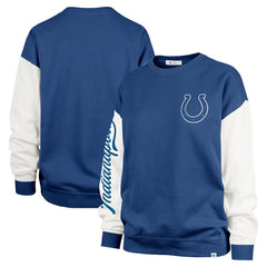 Indianapolis Colts '47 Women's Double Header Rise Andie Pullover Sweatshirt - Royal sale