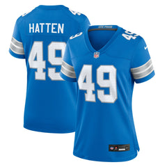 Hogan Hatten Detroit Lions Women's Game Jersey - Blue outlet