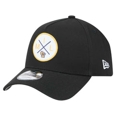 Milwaukee Brewers 9FORTY A-Frame Adjustable Hat Black