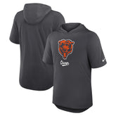 Chicago Bears Tri-Blend Performance Hoodie T-Shirt - Anthracite outlet