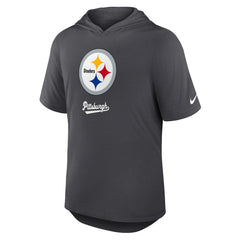 Pittsburgh Steelers Tri-Blend Performance Hoodie T-Shirt - Anthracite cheap