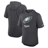 Philadelphia Eagles Tri-Blend Performance Hoodie T-Shirt - Anthracite sale