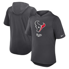 Houston Texans Tri-Blend Performance Hoodie T-Shirt - Anthracite discount
