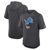 Detroit Lions Tri-Blend Performance Hoodie T-Shirt - Anthracite discount