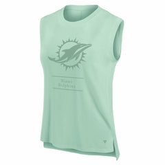Miami Dolphins Women's Studio Embrace Tank Top - Mint outlet