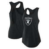 Las Vegas Raiders Women's Iron Fan Tank Top - Black on sale