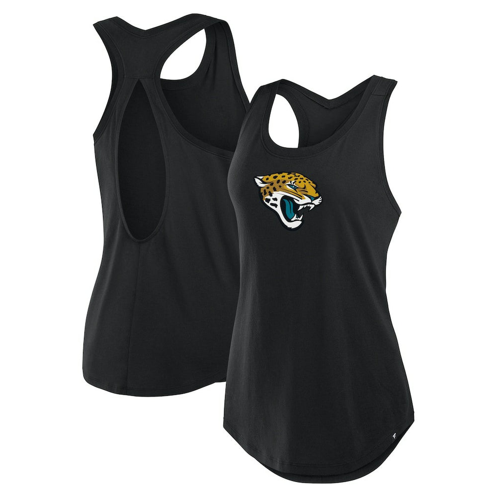 Jacksonville Jaguars Women's Iron Fan Tank Top - Black outlet