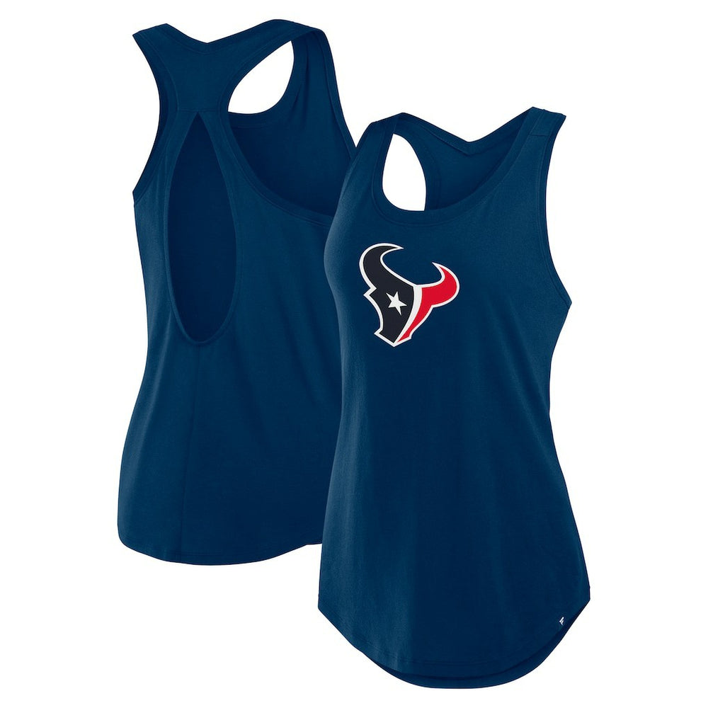 Houston Texans Women's Iron Fan Tank Top - Navy outlet