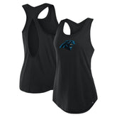 Carolina Panthers Women's Iron Fan Tank Top - Black on sale