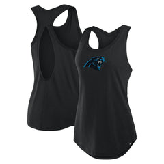 Carolina Panthers Women's Iron Fan Tank Top - Black on sale