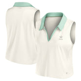 Dallas Cowboys Women's Studio Wellness V-Neck Tank Top - Cream discount