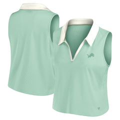 Detroit Lions Women's Studio Wellness V-Neck Tank Top - Mint outlet