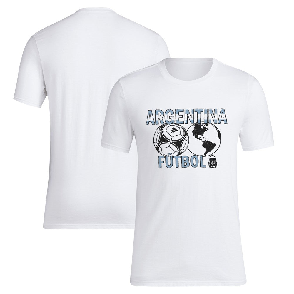 Argentina National Team Around The World T-Shirt - White cheap