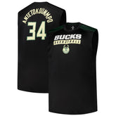 Giannis Antetokounmpo Milwaukee Bucks Profile Big & Tall Player Muscle Tank - Black for sale