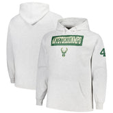 Giannis Antetokounmpo Milwaukee Bucks Profile Big & Tall Player Double Face Tri-Blend Pullover Hoodie - Ash for sale