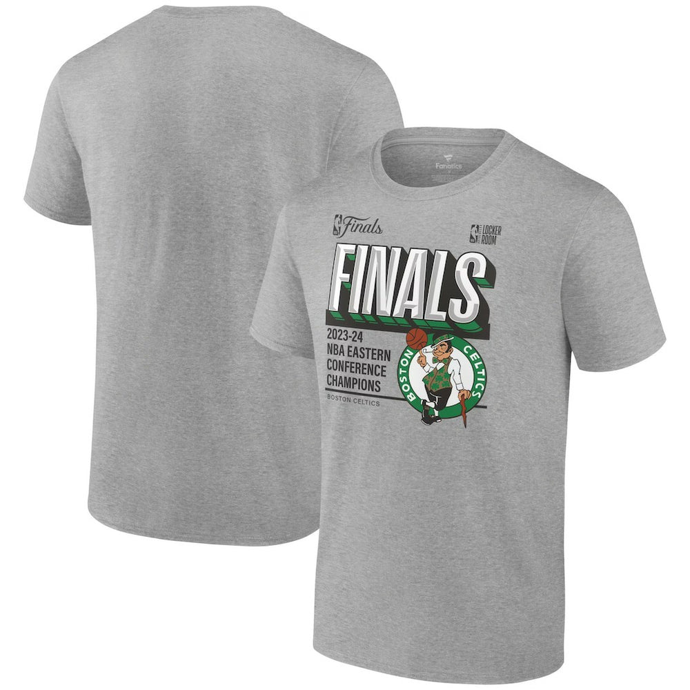 Boston Celtics 2024 Eastern Conference Champions Locker Room Big & Tall T-Shirt - Heather Gray on sale