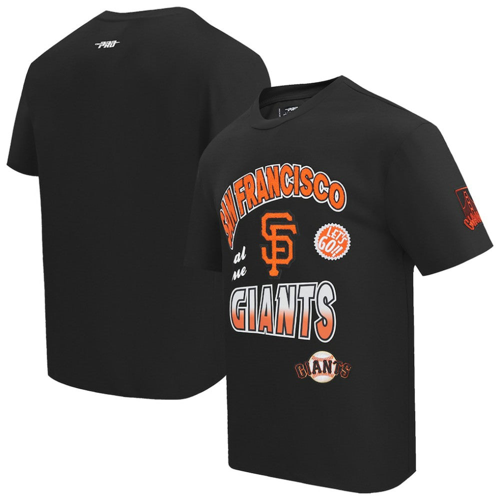 San Francisco Giants Pro Standard Turn It Up Dropped Shoulder T-Shirt Black