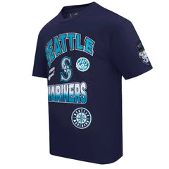 Seattle Mariners Pro Standard Turn It Up Dropped Shoulder T-Shirt Navy