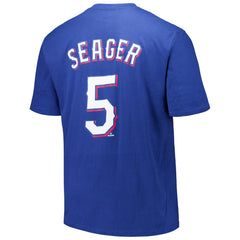 Corey Seager Texas Rangers Big & Tall Name & Number T-Shirt Royal