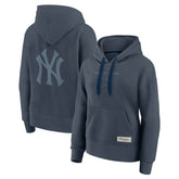 New York Yankees Women's Elements Future Ground Subtle Tonal Pullover Hoodie Blue