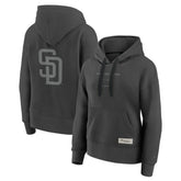 San Diego Padres Women's Elements Future Ground Subtle Tonal Pullover Hoodie Charcoal