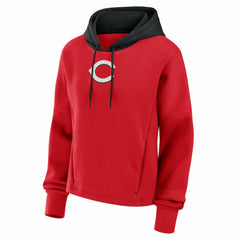 Cincinnati Reds Women's Oversized Legacy Favorite Spectator Pullover Hoodie Red
