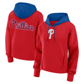 Philadelphia Phillies Women's Oversized Legacy Favorite Spectator Pullover Hoodie Red