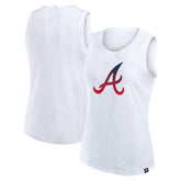 Atlanta Braves Women's Activate Slub Tank Top White
