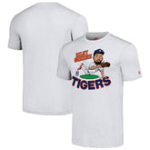 Riley Greene Detroit Tigers Homage Caricature Player Tri-Blend T-Shirt Ash
