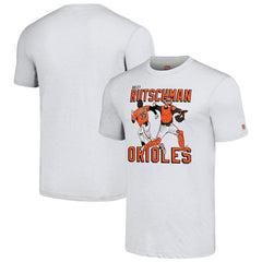 Adley Rutschman Baltimore Orioles Homage Caricature Player Tri-Blend T-Shirt Gray