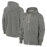 New York Yankees Authentic Collection Travel Performance Full-Zip Hoodie Charcoal