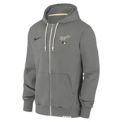 Kansas City Royals Authentic Collection Travel Performance Full-Zip Hoodie Charcoal