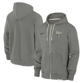 Tampa Bay Rays Authentic Collection Travel Performance Full-Zip Hoodie Charcoal